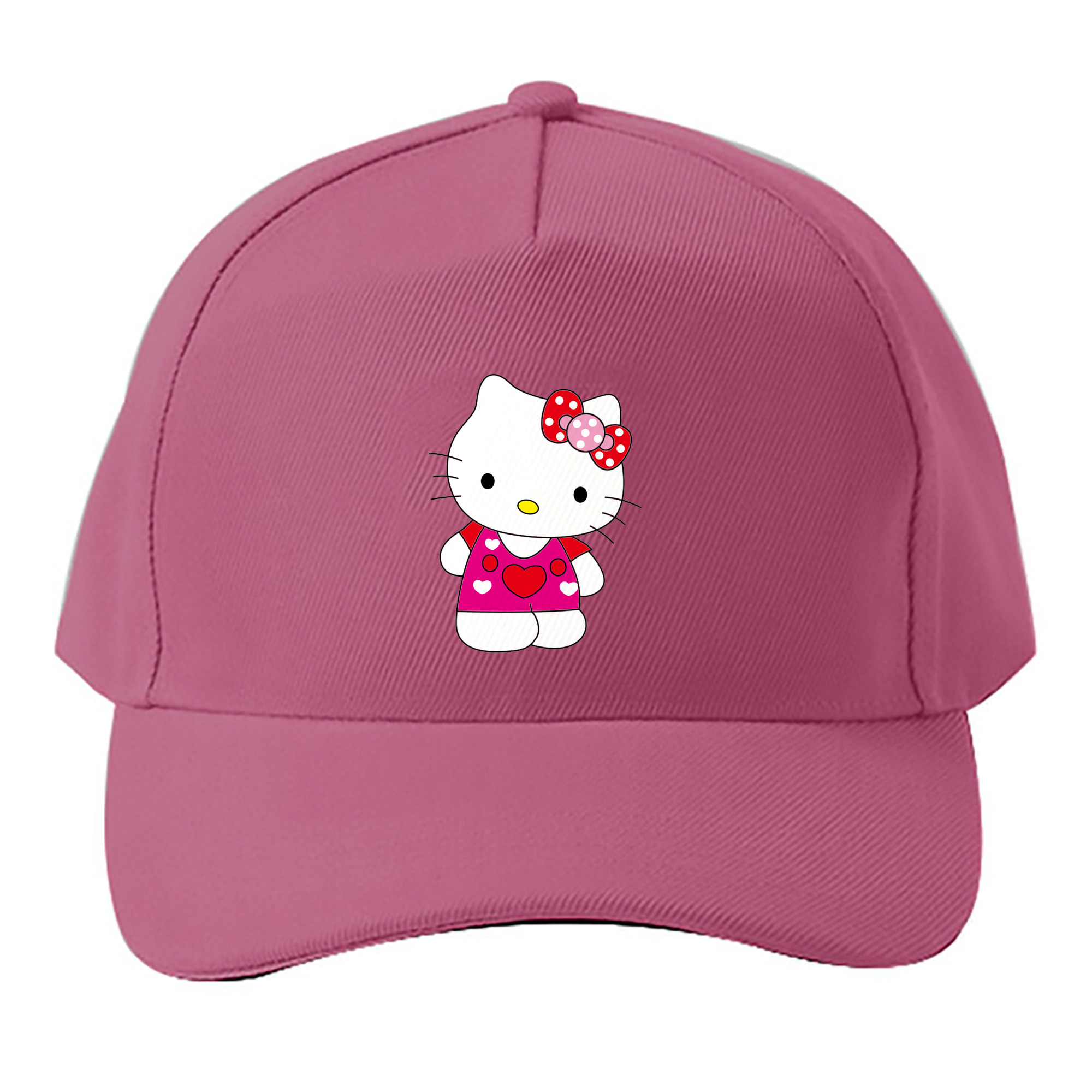 （画像用） Hello Kitty ハローキティ ベースボールキャップ 綿100％ 男女兼用 帽子 スポーツ